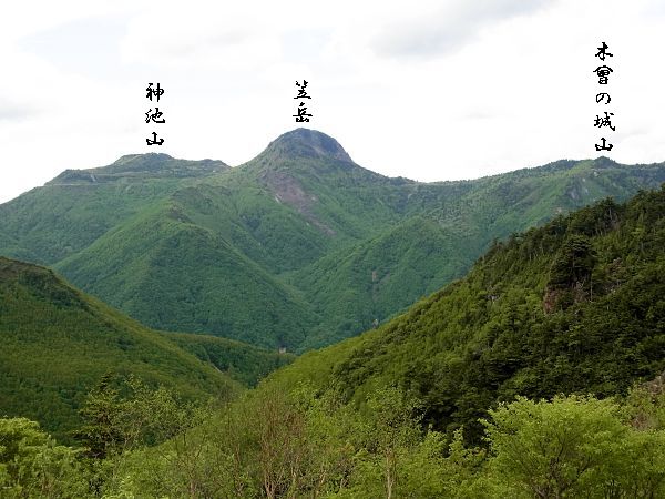 笠岳と木曾の城山