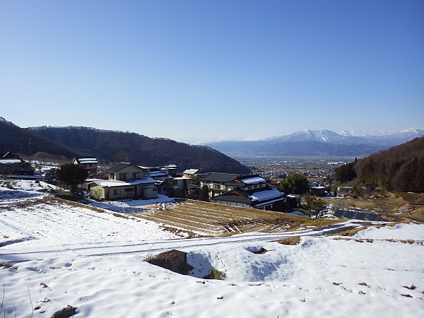 雪が少な目の寒中です 寒中